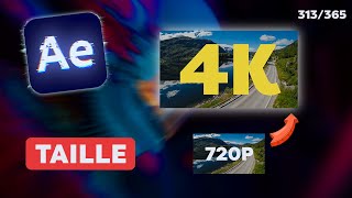 COMMENT PASSER DUNE QUALITÉ NULLE À DE LA 4K  Tuto After Effects [upl. by Ewolram905]