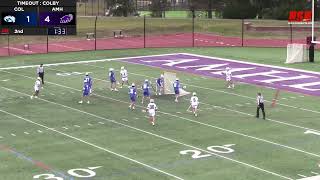 Mens Lacrosse Amherst vs Colby Highlights 31624 [upl. by Gudrin819]