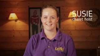 Meet Susie Chalet Host for Le Ski [upl. by Isleana75]