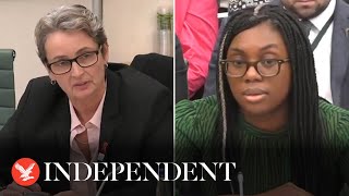 Kemi Badenoch calls Labour MP liar in transgender children clash [upl. by Ahsieit892]