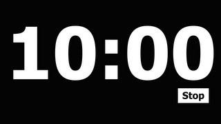 10 Minute Countdown Timer [upl. by Osithe]