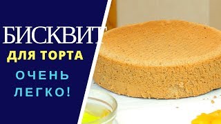 БИСКВИТ ДЛЯ ТОРТА ВОЗДУШНЫЙ ВЫСОКИЙ И ЛЕГКО И ПРОСТО ГОТОВИТЬ [upl. by Irved906]