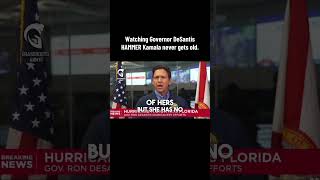 Watching Governor DeSantis HAMMER Kamala never gets old [upl. by Yllatan517]