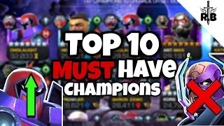 Top 10 Must Have Champions in Marvel Contest Of Champions [upl. by Delaine]