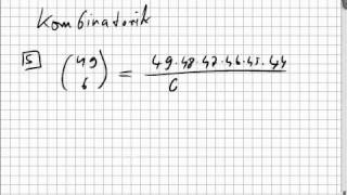 01034 Kombinatorik [upl. by Mines]