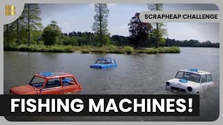 Pontoon Construction Race  Scrapheap Challenge  Game Show [upl. by Cralg]