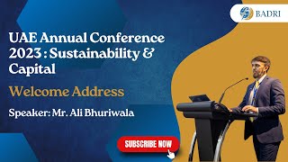 Welcome Address  Sustainability amp Capital  UAE Annual Conference 2023 [upl. by Latsyrc]