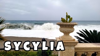 Czekałem na te fale Sycylia Giardini Naxos  listopad [upl. by Aisatan]