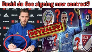 David de Gea hoping to end oneyear spell as free agent next week  David de Gea new contract team [upl. by Nodearb]