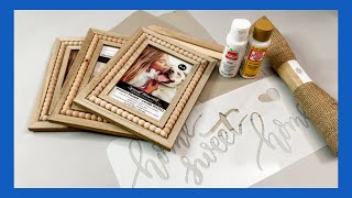 Farmhouse Decor DIY  Dollar Tree DIY  Just 1 Easy Craft [upl. by Draner579]