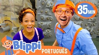 Meekah e Blippi Visitam um Museu Infantil  Blippi em Português  Vídeos Educativos para Crianças [upl. by Esirec]