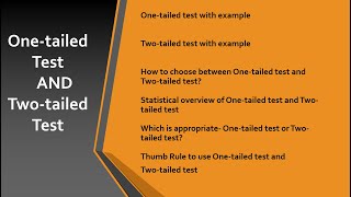 Onetailed Test vs Twotailed Test  Onetailed Test amp Twotailed Test with Examples  NTAUGC NET [upl. by Ytima]