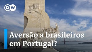 Brasileiro é agredido por policial em Portugal  Preconceito [upl. by Einnov318]