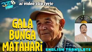 Gala Bunga Matahari  Ai Video Clip English Translation [upl. by Neona625]