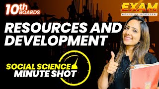 RESOURCES amp DEVELOPMENT Social Science Exam Booster  Class 10 SST NCERT Quick Revision Reema maam [upl. by Marcello335]