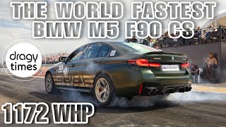 1300 HP BMW M5 F90 CS  Insane Dragy Times  14 Mile in 894 sec with 251 Kmh [upl. by Ethelin]