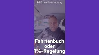 Fahrtenbuch oder 1Regelung  Was ist besser  Kontist Steuerberatung [upl. by Sucramad]