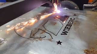 Crossfire XR plasma table cutting stainless [upl. by Malti]