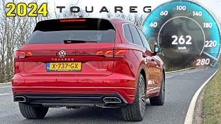 2024 VW Touareg Hybrid V6  0100 100200 POV amp TOP SPEED [upl. by Yeznil528]