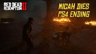 How To Kill Micah in Return For Money Ending PS4 Version Red Dead Redemption 2 [upl. by Niggem]