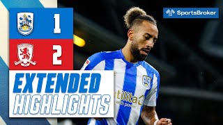 EXTENDED HIGHLIGHTS  Huddersfield Town 12 Middlesbrough [upl. by Anabal]