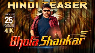 Bhola Shankar Official Hindi Teaser  Megastar Chiranjeevi Keerthy Tamannaah  Jackie Shroff [upl. by Ponton]