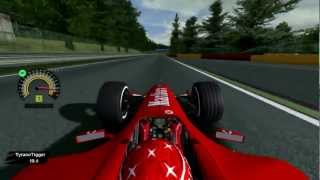 rFactor  F1 2004 mod Ferrari at Spa [upl. by Soirtimid]