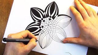 Simple Geometric Pattern  Geometric Drawing [upl. by Knipe810]