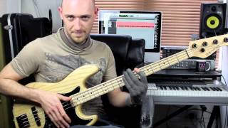 Slap Bass Lesson  BeginnerIntermediate  with Scott Devine L74 [upl. by Ailad]