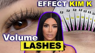 KIM K LASH SET  Volume eyelash extensions  lash mapping tutorial [upl. by Millar]