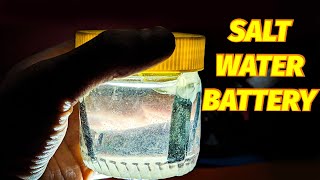 A Battery That Runs On Salt Water Amazing [upl. by Telford]