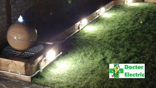 Installing industrial garden lighting amp water feature pump [upl. by Raskind648]