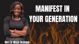 MANIFEST IN YOUR GENERATION Sunday Sermon By Rev Liz Muyu Ocampo [upl. by Stirling]