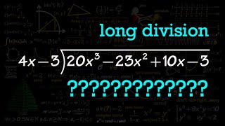 How to Do Polynomial Long Division [upl. by Traweek]