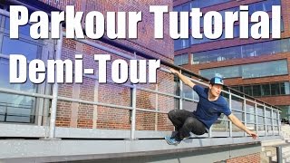 Parkour Tutorial  Anfänger  Basics  Demi Tour  180 Drop  deutsch [upl. by Amliw694]