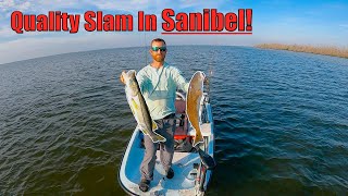 Big Redfish Snook And Sea Trout A Perfect Day Of Fishing In Sanibel Island FL [upl. by Cacie]