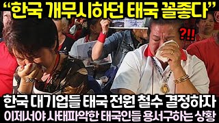 속보 한국 대기업들 태국 전원 철수 결정하자 이제서야 사태파악한 태국인들 용서구하는 상황 [upl. by Haret55]