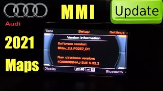 Audi MMI Update with 2021 Maps 5322 [upl. by Hbaruas649]