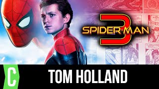 Tom Holland Talks SpiderMan 3 Script quotan Element of Figuring It Out as We Goquot Exclusive [upl. by Anidem]