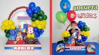 COMO HACER ANCHETA O DESAYUNO SORPRESA PARA UN NIÑO  ANCHETA DE CUMPLEAÑOS ROBLOX [upl. by Ralston248]