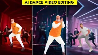 Tauba Tauba Modi Ji Dance Video Editing  Ai Funny Dance Video Kaise Banaye  Ai Video Generator [upl. by Shriner]