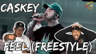 DAMN THIS 🔥CAME OUTTA NOWHERE  Caskey  FEEL by Kendrick Lamar FREESTYLE Reaction [upl. by Annasiul]