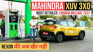 2024 Mahindra XUV 3XO Most Detailed Mileage Test amp Review  ये बनेगी No1 SUV [upl. by Ahtan810]