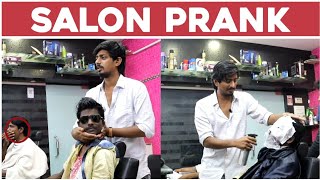 latest Salon funny prank  Nimesh Chowdary Pranks  Nimesh Chowdary Official [upl. by Ruffin]