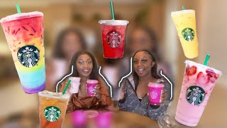 TRYING VIRAL TIK TOK SECRET MENU STARBUCKS DRINKS 😅 [upl. by Jacquelyn435]