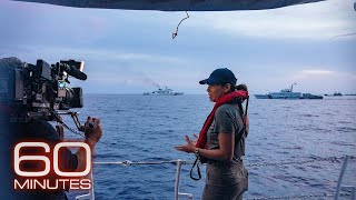 60 Minutes witnesses international incident in the South China Sea [upl. by Adieren445]