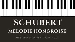 Schubert Melodie Hongroise Piano [upl. by Nomelihp]