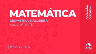 MATEMÁTICA  AULA 1  PARTE 1  GEOMETRIA POLÍGONOS [upl. by Hploda]