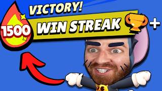 How I went on a 1500 Win Streak in Brawl Stars 🤯 [upl. by Ramunni]