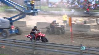 Polaris sport 400 vs Yamaha Grizzly 700 [upl. by Eniroc341]